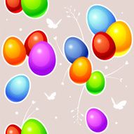 seamless pattern with easter eggs N38