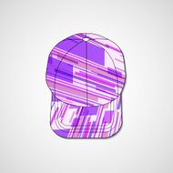 Abstract illustration on peaked cap N162