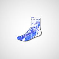 Abstract illustration on sock N161