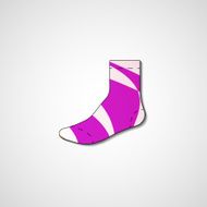 Abstract illustration on sock N163