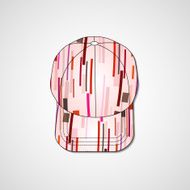 Abstract illustration on peaked cap N167