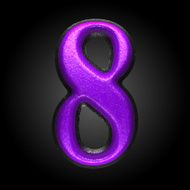 vector violet plastic figure 8