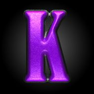 vector violet plastic figure k