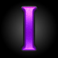 vector violet plastic figure i