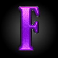 vector violet plastic figure f