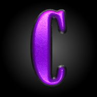 vector violet plastic figure c