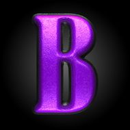 vector violet plastic figure b