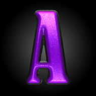 vector violet plastic figure a