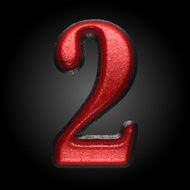vector red plastic figure 2