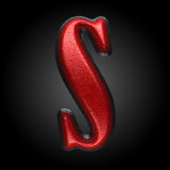 vector red plastic figure s