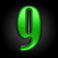 vector green plastic figure 9