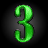 vector green plastic figure 3