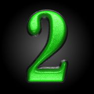 vector green plastic figure 2
