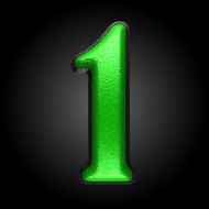 vector green plastic figure 1