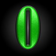 vector green plastic figure 0