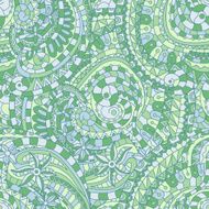 Vector seamless texture background with abstract flowers N16