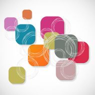 Vector colored squares with different forms