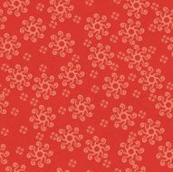 red geometric seamless texture with curved elements