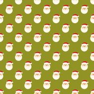 Abstract Christmas Santa Clause face pattern wallpaper