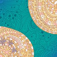 Vector texture background with abstract flowers N9