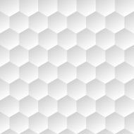 white geometric background with hexagons