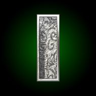 Vector silver cutted figure i