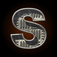 vector metal construction figure s