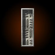 vector metal construction figure i