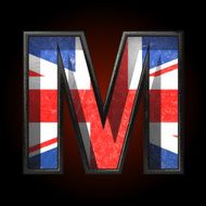 Vector Great Britain cutted figure m N2