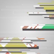 Abstract futuristic geometric shapes N89