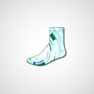 Abstract illustration on sock N166