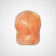 Abstract illustration on peaked cap N168