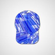 Abstract illustration on peaked cap N169