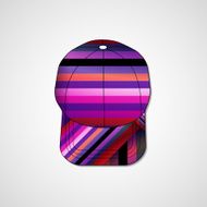 Abstract illustration on peaked cap N172