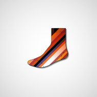 Abstract illustration on sock N172