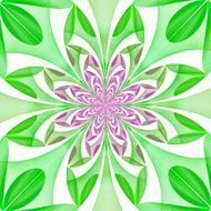 Fabulous symmetrical pattern of the leaves N7