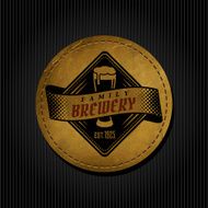 Retro Styled Beer Label