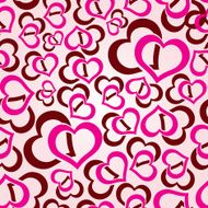 love hearts seamless pattern eps10
