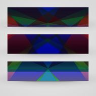 Vector banner set for your design N81