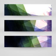 Vector banner set for your design N83