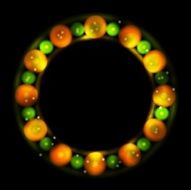 Shiny circle abstract background