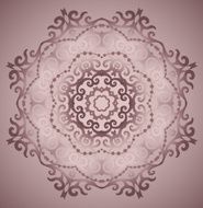 Ornamental round lace pattern N31