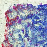 Beautiful colorful abstract oil painting on paper