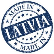 made in latvia stamp