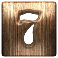 Vector wooden figure 7