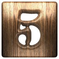 Vector wooden figure 5