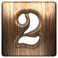 Vector wooden figure 2