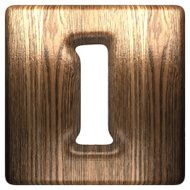 Vector wooden figure 1