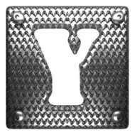vector metal figure y