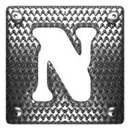 vector metal figure n